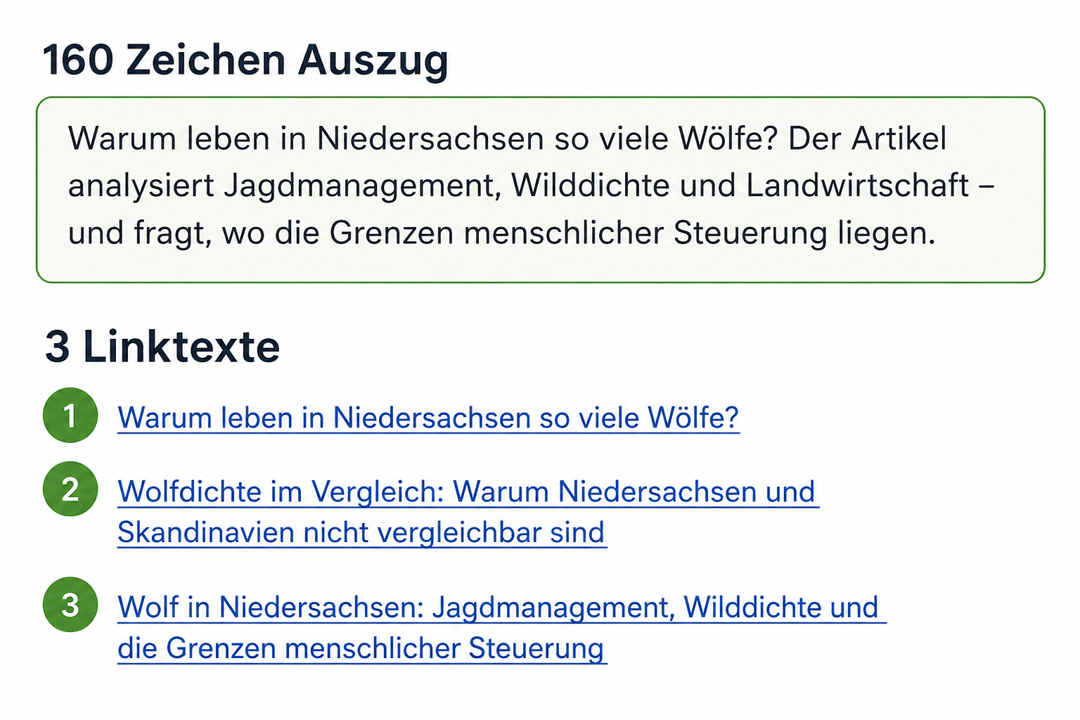 Wolf in Niedersachsen: Jagdmanagement, Wilddichte und die Grenzen menschlicher Steuerung