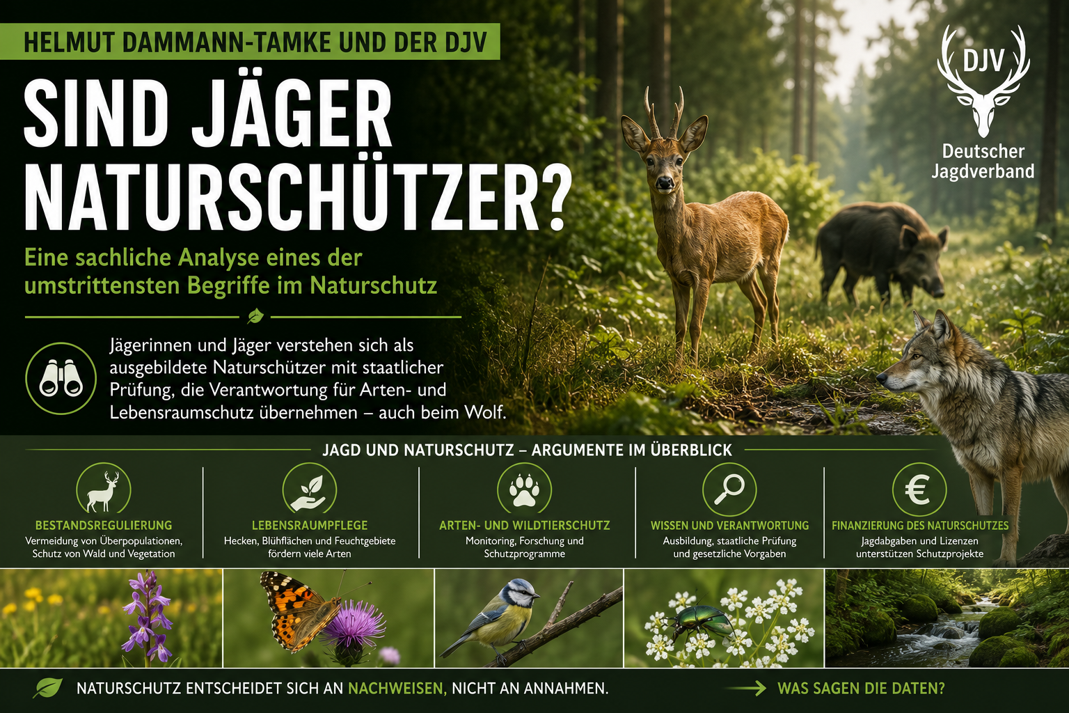 Helmut Dammann-Tamke und der DJV: Sind Jäger Naturschützer?