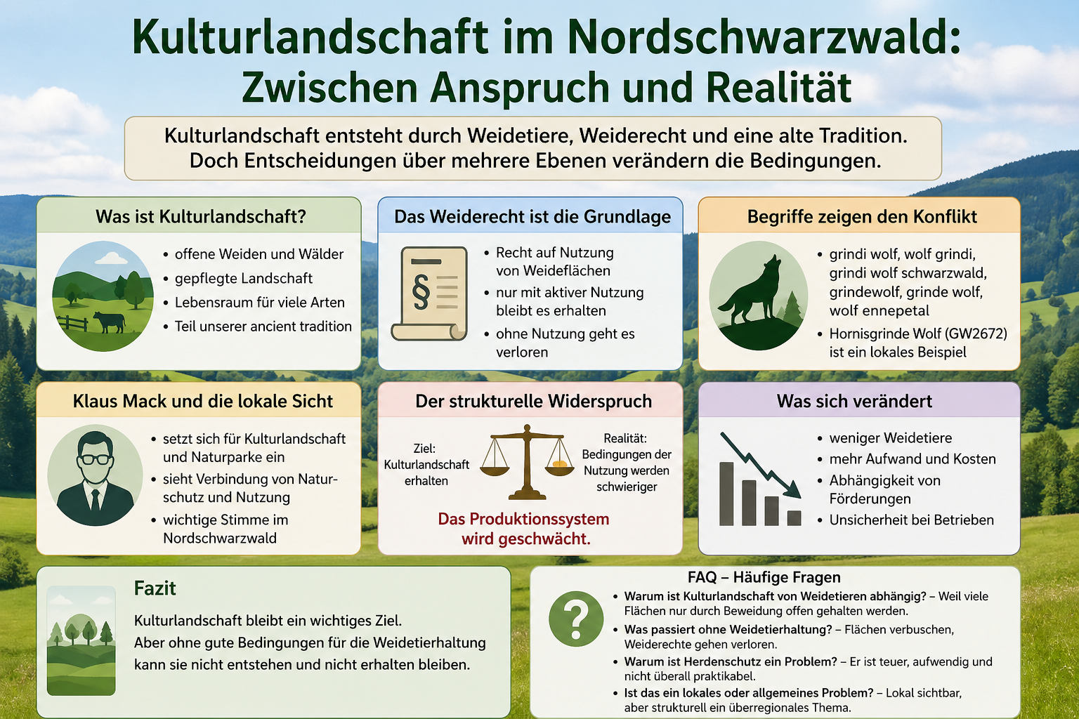 Kulturlandschaft im Nordschwarzwald: Zwischen Anspruch und Realität