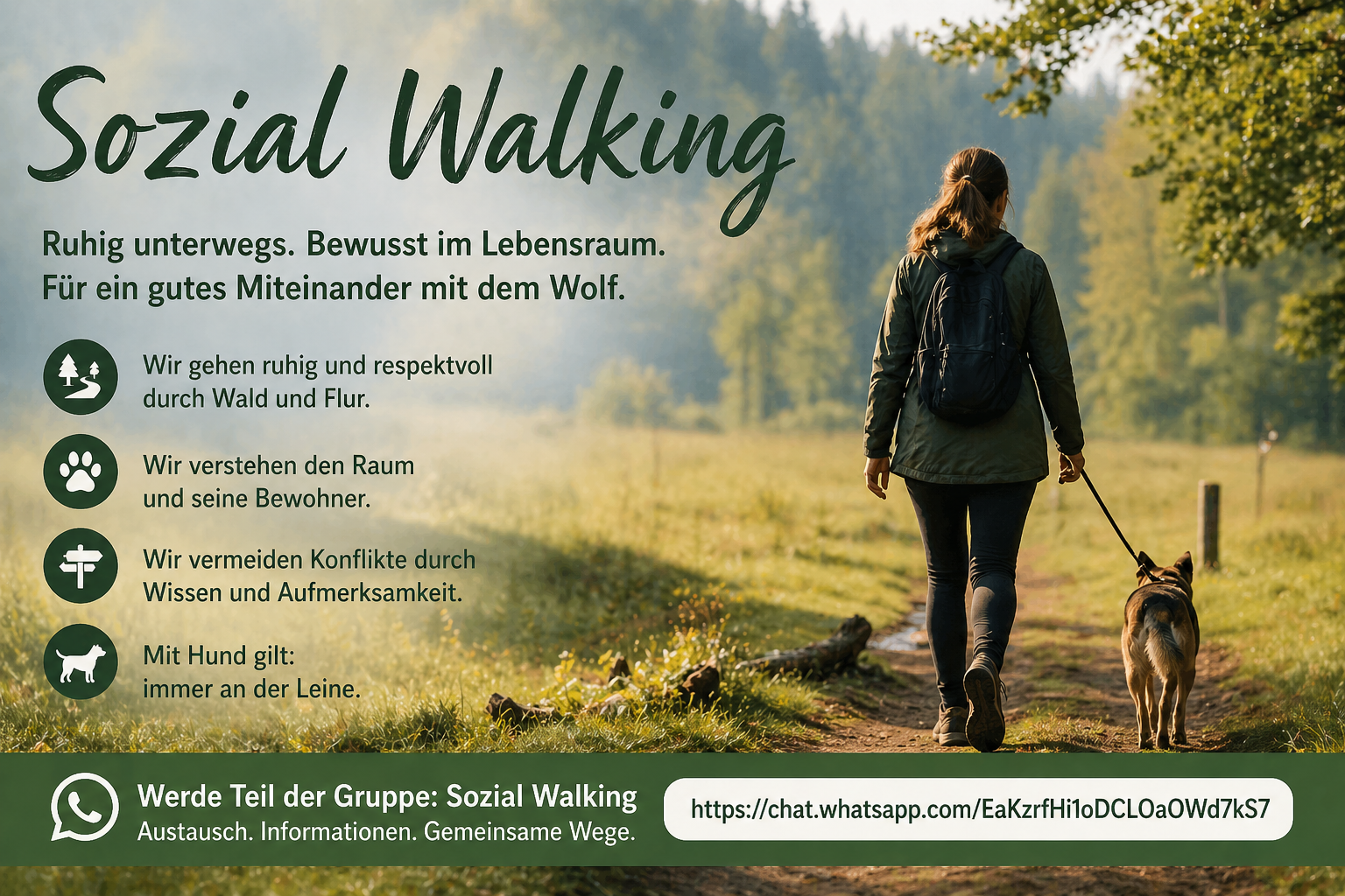Social Walking für den Wolf · ruhige Präsenz im Raum Hornisgrinde, Albtal, Bad Herrenalb und Dobel